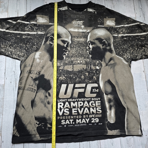 UFC 114 Rampage VS Evans T Shirt 2010 Size XXXL - Picture 13 of 14